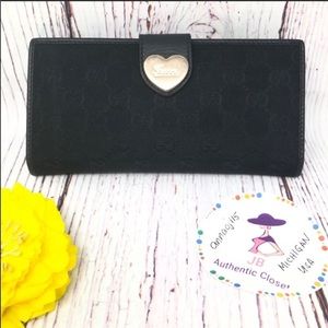 Gucci GG Monogram Black Wallet